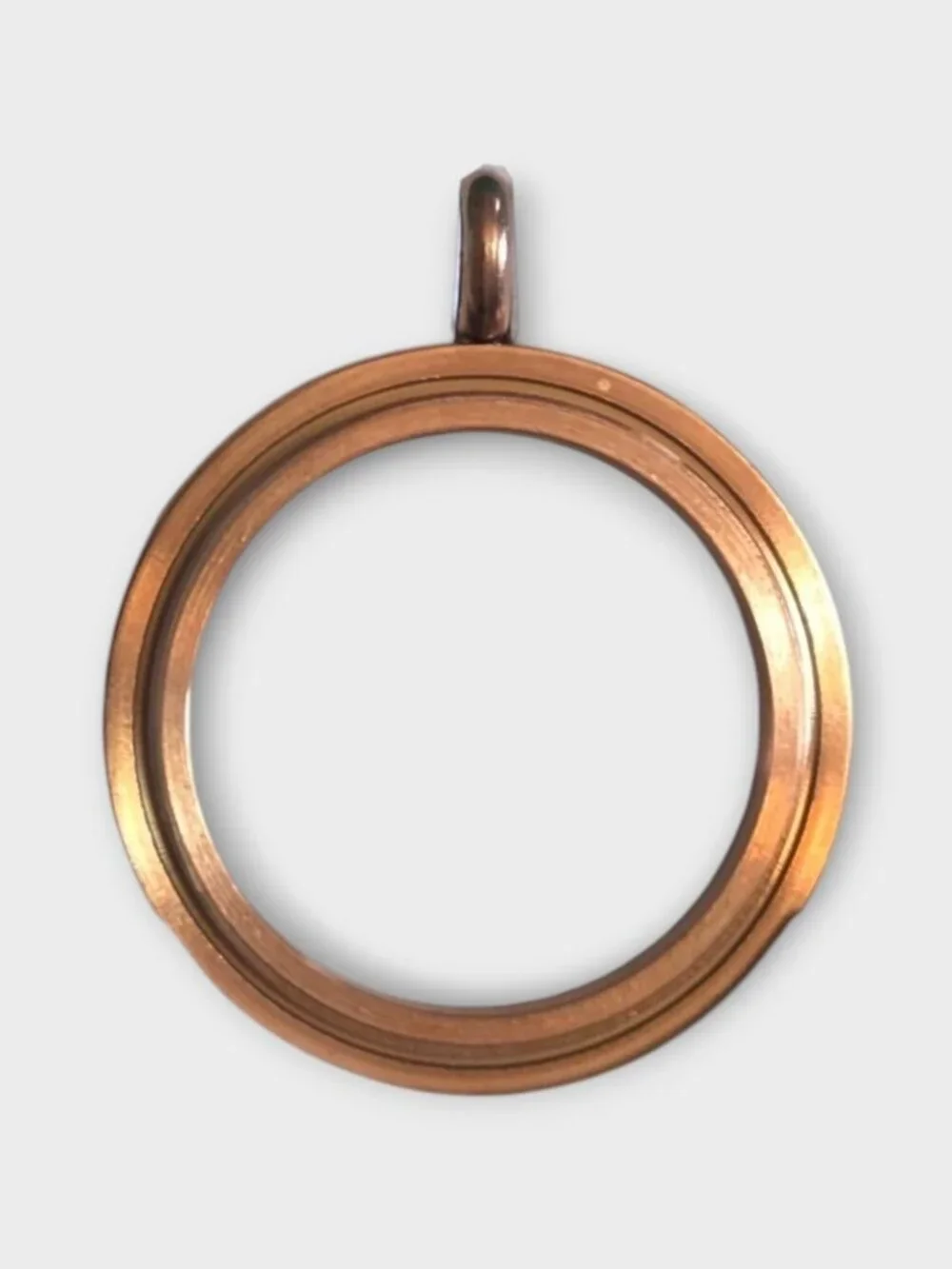 NIP Origami Owl Large Rose Gold Twist Living Locket Base Retired